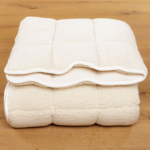Matratzenauflagen Schafwolle mit Wollflor