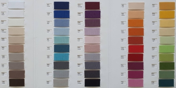 Farbtafel für unsere einfarbigen Fixleintücher